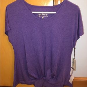 purple t shirt
